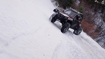 Toyota 4x4 and side by side snow wheeling in the PNW on a sidehill