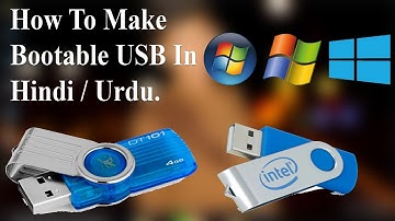 How to Make a Bootable USB Windows 10 / 8.1 / 8 / 7 / xp / vista in Hindi / Urdu.