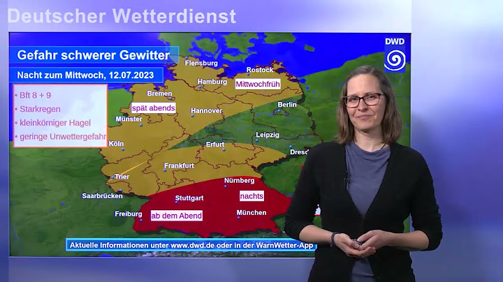 10.07.2023 Unwetterwarnung - Deutscher Wetterdienst (DWD)