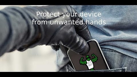 Phone Security App Anti-theft Alarm Tutorial