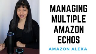 Managing Multiple Amazon Echos Part 1: Basics