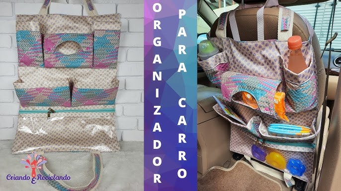 Cómo 🚘 hacer un ORGANIZADOR 🎒 para el AUTO / COCHE /CARRO (DIY Super  Fácil) 