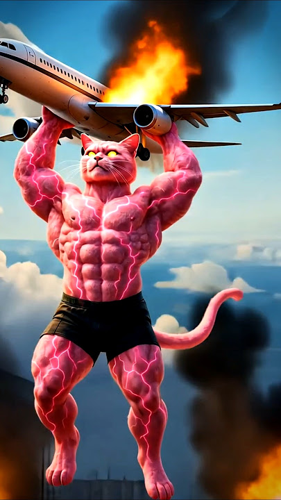 A Cat saves the Passenger of Airoplane| #ai #cat #viralshort