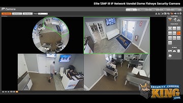Display Modes Demo - IPVD-EL12FW - Elite 12MP IR IP Network Vandal Dome Fisheye Camera