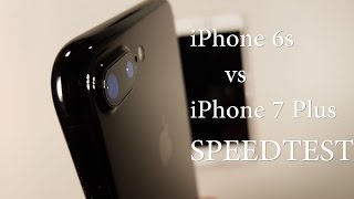 iPhone 7 Plus JET BLACK vs iPhone 6s SPEEDTEST 4K