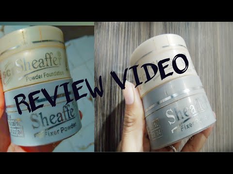 Vlog#48 | Review of Sheaffer foundation &Fixer Powder |farhatulain ...