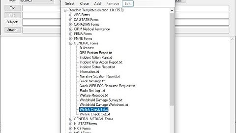 Using Templates in Winlink Express