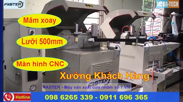 Máy cắt nhôm 2 đầu Mâm xoay tự động F500 CNC || Đỉnh cao công nghệ máy cắt nhôm