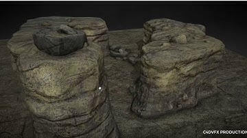 Rock set 2Model 3d for c4d free downloads (file describe)