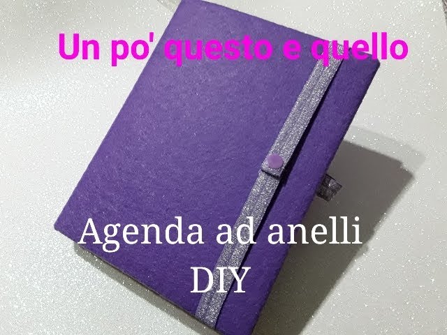 Agenda diy con quaderno ad anelli 📚 