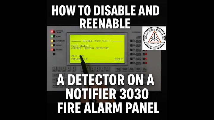 How to Disable and Reenable a Detector on a Notifier 3030 Fire Alarm Panel (Step-by-Step Guide) 🚨