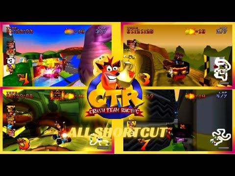 All Shortcut + Tier | Crash Team Racing (CTR) (PS1) FULL HD - YouTube