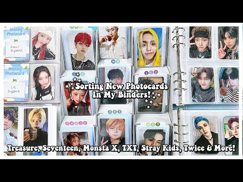 Storing New Photocards 67 ✰ Treasure, Seventeen, Monsta X