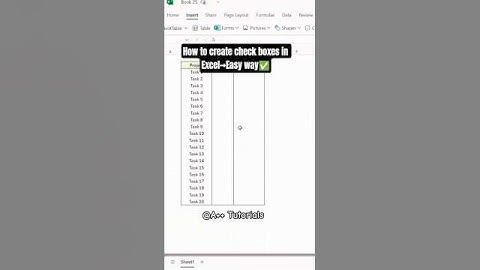 Trick to add check box in excel#shorts#computerscience #exceltutorial