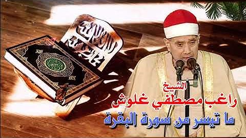 الشيخ راغب مصطفي غلوش .. ماتيسر من سورة البقرة