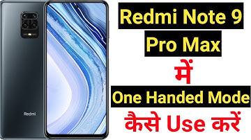 How to enable one handed mode in redmi note 9 pro max || Redmi note 9 pro max one handed mode ||