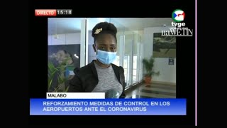 Reapertura del Aeropuerto de Malabo | Telediario de TVGE, 21 de julio de 2020 (ofrecido por naWETIN)