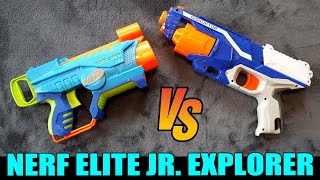 NERF ELITE Jr. EXPLORER Vs. NERF DISRUPTOR [Vorstellung + Schusstest | dertestmichel]