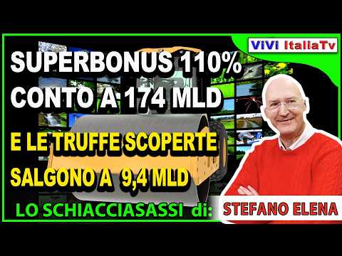 Video Superbonus 110%: il conto finale lievita a 174 miliardi di euro, 4 volte le previsioni