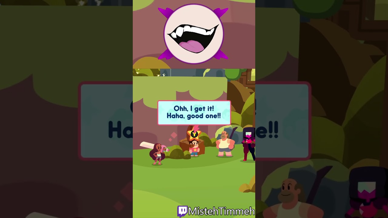 Steven's munching on that stump! - Steven Universe: Save the Light