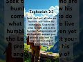 Seek The Lord Zephania 2 3 