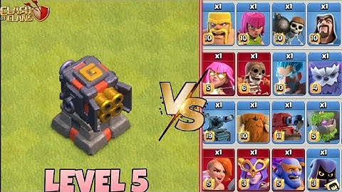 *New* Multi Cannon vs All Max Troops |Clash of Clans| #multicannon #coc