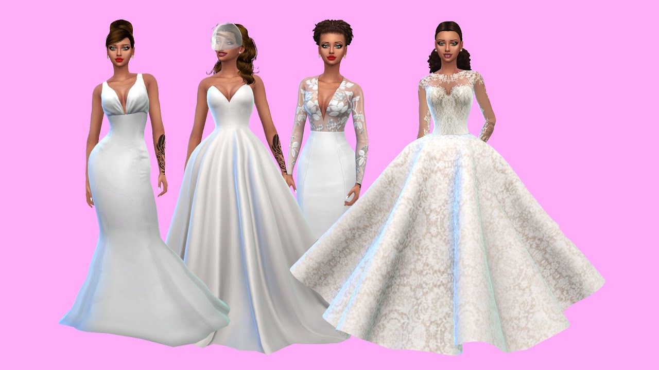 SIMS 4  - Wedding dress collection 2 + CC links