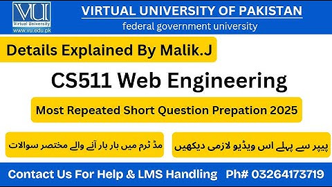 cs511 Subjective Midterm Preparation 2025 | cs511 Repeated Paper| cs511midterm subjective | cs511