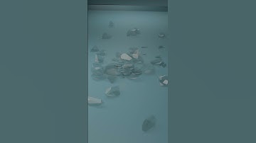 Glass Ball Breaking Animation #satisfying #blender #animation #loop #3danimation
