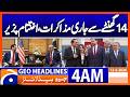 Iran-US talks continued for fourteen hours, Iranian govt | Geo News 4 AM Headlines | 12 April 2026