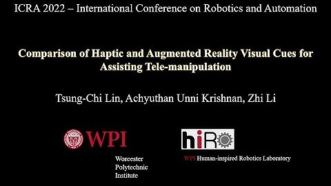 ICRA 2022 - Comparison of Haptic and Augmented Reality Visual Cues for Assisting Tele-manipulation