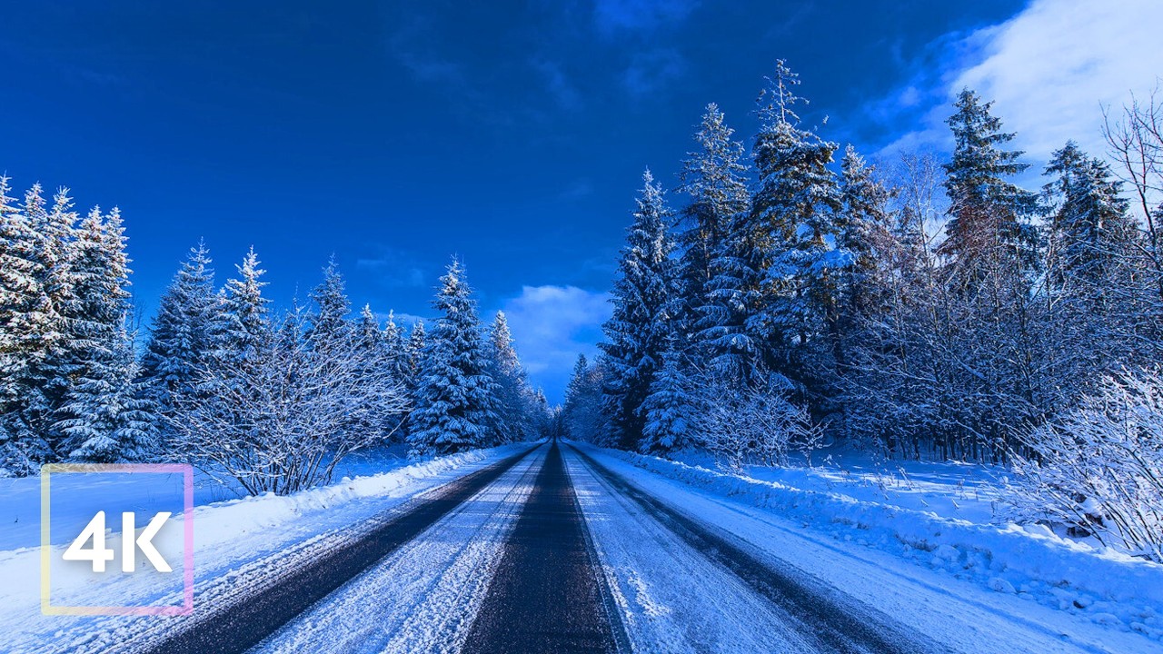 Relaxing Snowy Drive in FINLAND | Winter Driving Sounds for Sleep and Study, 4K ASMR