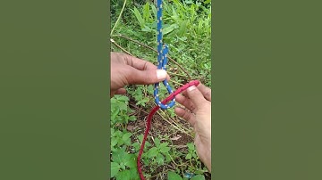 How to tie a Sheet Bend Knot #knot #outdoors #shots