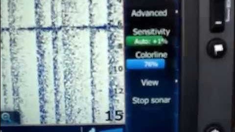 Lowrance HDS Touch Sonar Settings