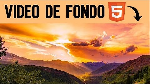 👉 como Poner un VIDEO de FONDO en HTML5 😱