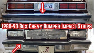 How To Install Box Chevy Caprice Bumper Impact Strips - 1987 LS Brougham Bumper Cushions Installed by SprayWayCustoms 3,890 views 1 month ago 10 minutes, 33 seconds