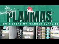 How I Store My Planner Supplies // PLANMAS Day 23 | Plans by Rochelle