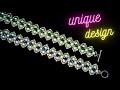 Unique design for elegant beaded bracelets. Beading tutorial