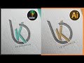 CorelDraw - VS - illustrator | Bk Logo Deisgn Tutorial { urdu/hindi }