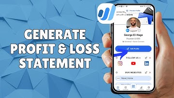 HOW TO GENERATE PROFIT AND LOSS STATEMENT IN WAVE