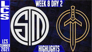 TSM vs GG Highlights | LCS Summer 2021 W8D2 | Team Solomid vs Golden Guardians