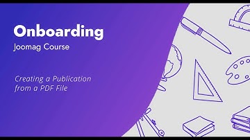 Create a publication from PDF