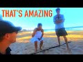 Metal Detecting Beach with DOLPHINS AMAZING RESCUE