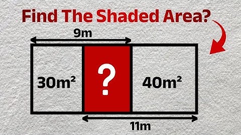 Geometry Puzzle: Can You Find The Shaded Area? 