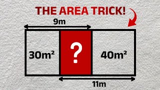 QUICK Geometry Trick: How to Find the Shaded Area of a Rectangle - SAT, ACT, GCSE Maths 