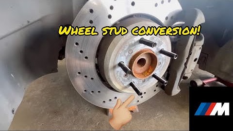 Wheel Stud Conversion on my | M3