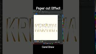 Paper Cut Effect Corel Draw 💕