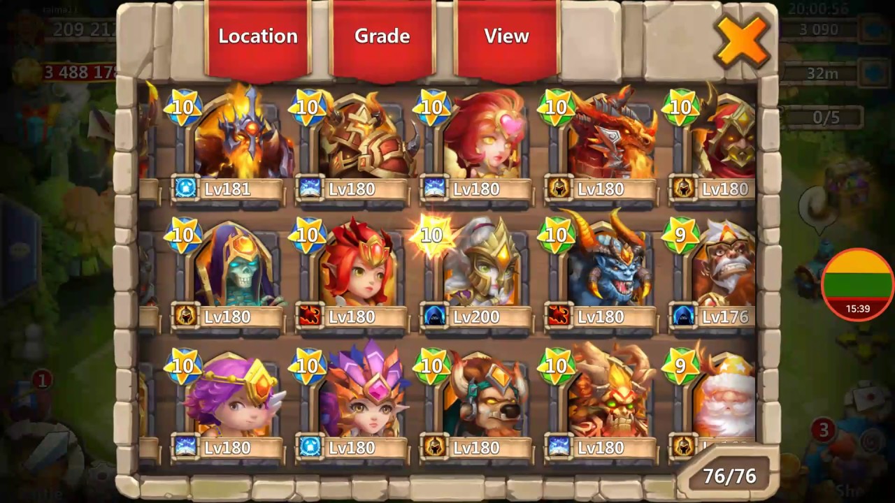 Even LUCKIER Talent Rolls & One Lucky Hero Roll Castle Clash Heartbreaker raima11