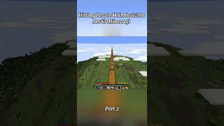 Hitting People WIth Invisible Anvils Minecraft #Minecraft... #Shorts #fishthesea