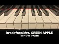breakfast/Mrs. GREEN APPLE/ピアノ(ソロ)/中上級編
